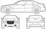 Chrysler 300c Blueprints Blueprint Reserva Blueprintbox sketch template