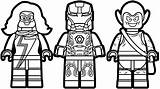 Lego Coloring Marvel Pages Avengers Color Printable Getcolorings Print sketch template