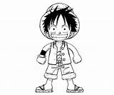 Luffy Monkey Coloring Printable sketch template