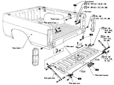 ford   tailgate parts diagram wwwinf inetcom