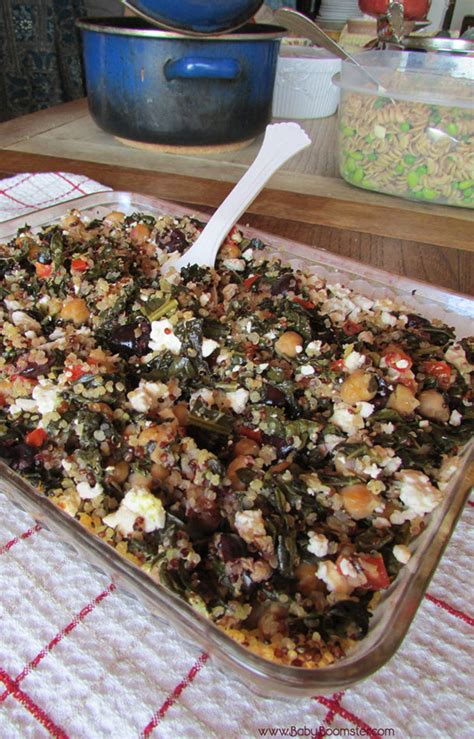 kale and quinoa casserole with chickpeas recipe vegetarian