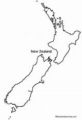 Zealand Map Outline Blank Printable Maps Nz Enchantedlearning Worksheet Newzealand Reproduced Oceania Visit Choose Board Practice Students sketch template