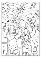 Colouring Bonfire Night Fireworks Pages Coloriage Coloring Feu Artifice Juillet Sheets Activityvillage Crafts Year Activities Vuurwerk Visit Children Color Village sketch template