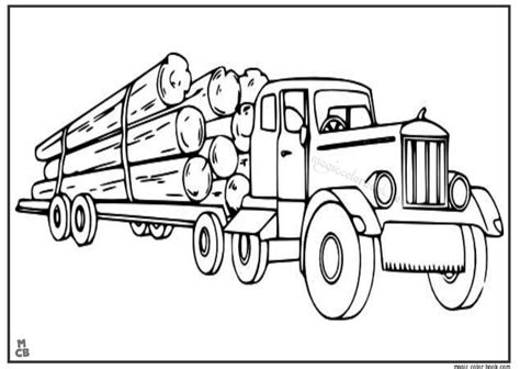 log truck coloring pages logging semi truck coloring pages truck
