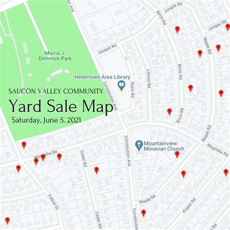 saucon valley community yard sale map saucon source