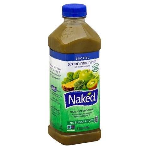 Naked Boosted Green Machine Juice Smoothie 32 Fl Oz From H E B