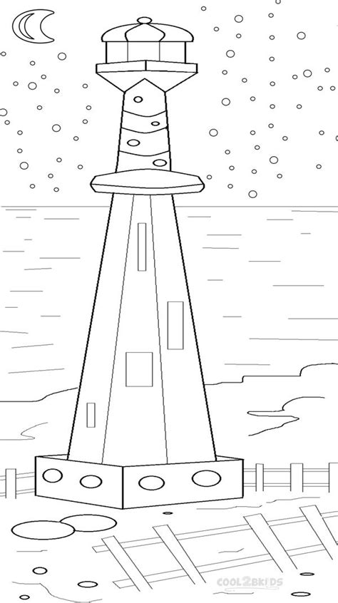 printable lighthouse coloring pages  kids coolbkids coloring