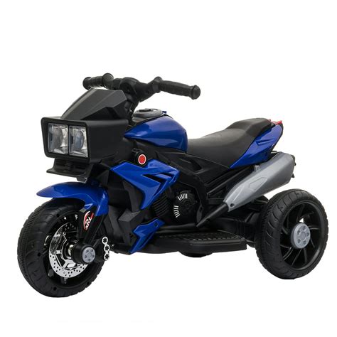 aosom kids electric pedal motorcycle ride  toy  battery powered