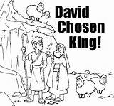 David Coloring King Pages Bible Story Kids Chosen Printable Sheets God Samuel Crafts Heart Activities School Sunday Stories Goliath Looks sketch template