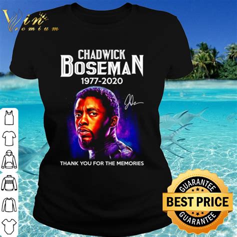 Nice Chadwick Boseman 1977 2020 Thank You For The Memories Shirt