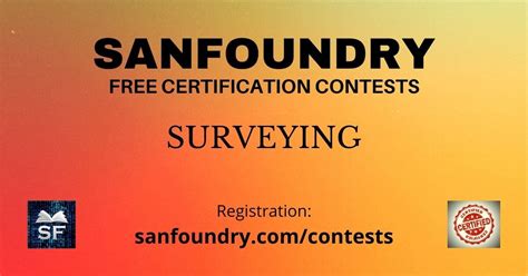 surveying certification contests sanfoundry rank