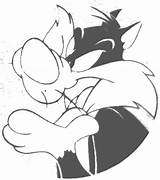Sylvester Coloring Pages Tunes Looney Clipart Colouring Library Cartoon sketch template