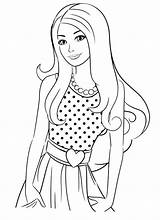 Coloring Pages Fashionista Barbie Stroller sketch template