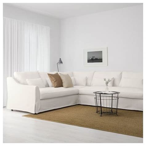 ikea faerloev sectional seatsofa  white couch living room white sofa living room white