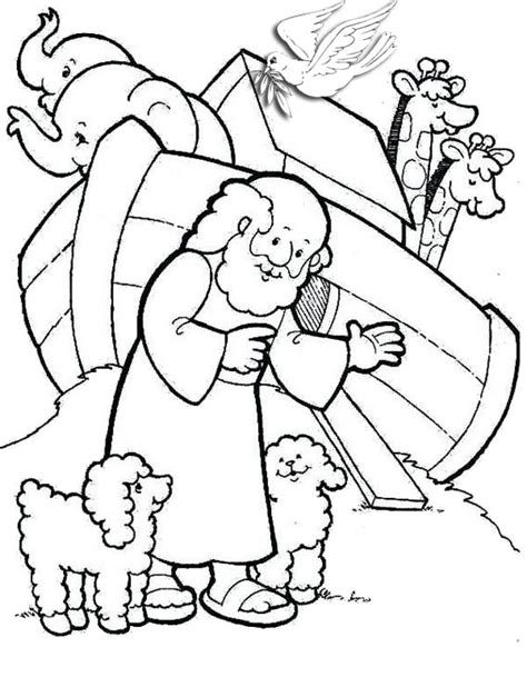 fun simple noahs ark coloring pages