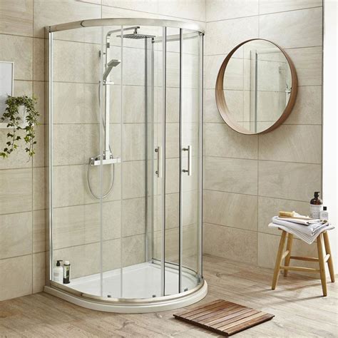 pacific  shape quadrant shower enclosure  tray waste easy pumb leg set  victorian