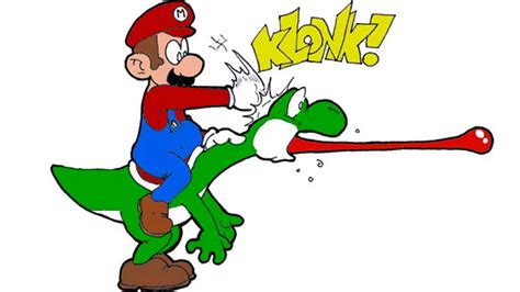 Mario Punching Yoshi Know Your Meme