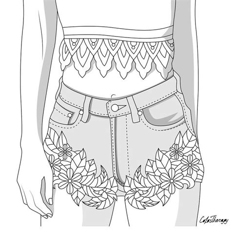 printable shorts coloring pages cerenhenson