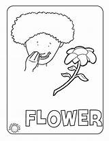 Coloring Asl Pages Getcolorings Flower sketch template