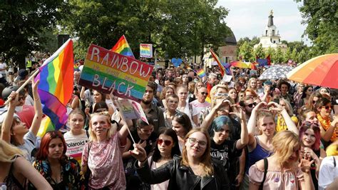 Demonstration Für Rechte Von Homosexuellen In Bialystok Gay Pride