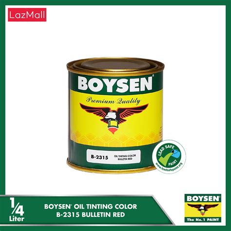 boysen oil tinting colors bulletin red   lazada ph