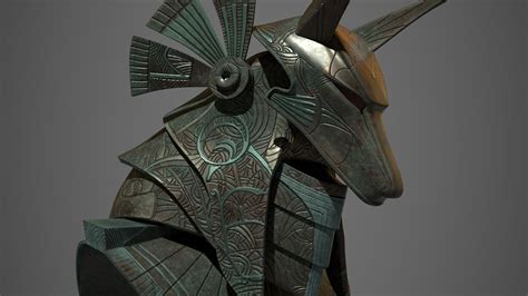 model anubis helmet  stargate fanart