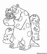 Inc Monsters Boo Coloring Pages Sully Monster Colouring Library Clipart Coloringhome sketch template