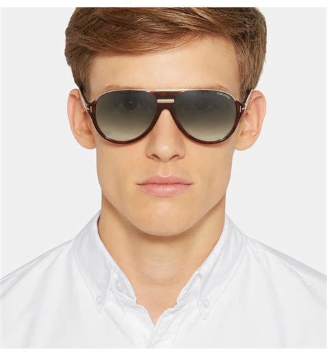 Tom Ford Dimitry D Frame Tortoiseshell Acetate Sunglasses