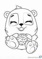 Hatchimals Coloring Pages Hatchimal Printable Pandor Giggling Color Print Template Bettercoloring Birthday sketch template