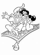 Aladdin Colorir Imprimir Magical sketch template
