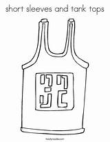 Coloring Tank Tops Short Sleeves Jersey Print Ll Twistynoodle Change Template sketch template
