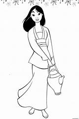 Mulan Coloriage Princesse Imprimer Prinzessin Drucken Imprimé Fois Principessa sketch template