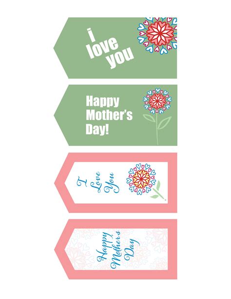 mothers day gift tags  print     perfect gift