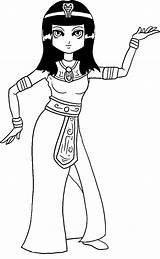 Cleopatra Coloring Pages Characters Drawing Printable Ancient Egypt Dancer Kb sketch template
