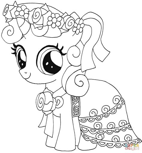 pony sweetie belle    pony coloring page