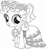 Pony Coloring Little Birthday Pages Getcolorings Printable sketch template