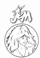 Jem Coloring Pages Holograms 80s Printable Clipart Stairs Color Book Gem Barbie Les Popular Coloringhome Getcolorings Library Visit Sheets Kipper sketch template