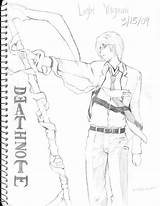Yagami sketch template