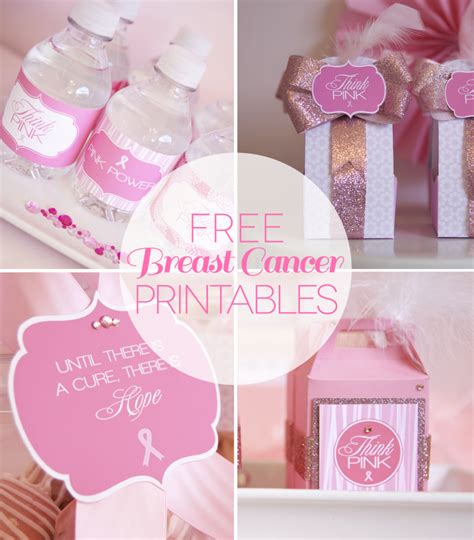 breast cancer awareness month printables frog prince paperie