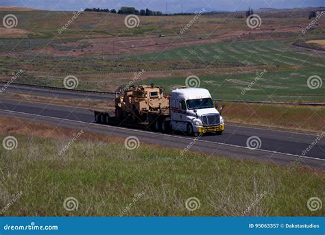 oversize load military equipment stock image image  outdoor