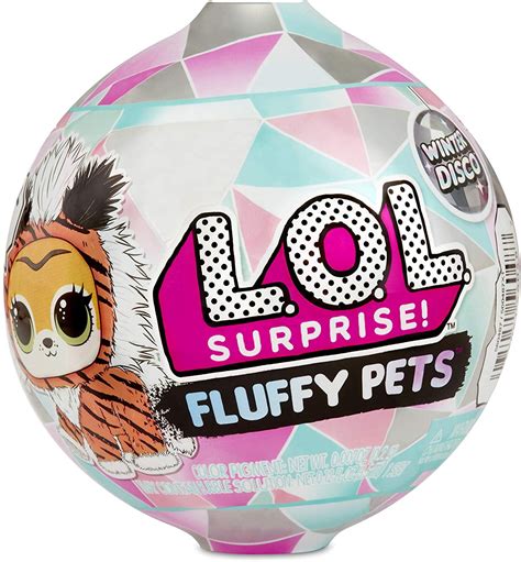 buy lol surprise fluffy pets winter disco series  removable fur