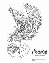Enchanted Griffin sketch template