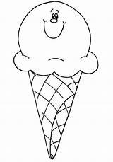 Ice Cream Coloring Cone Pages Snow Printable Kids Smile Preschool Print Color Getcolorings Summer Drawing Sheets sketch template