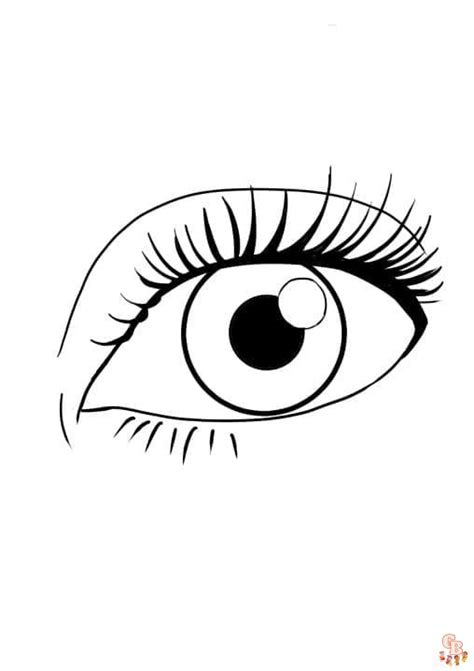 eyes coloring pages  kids
