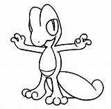 Pokemon Treecko Pages Coloring Pokémon Morningkids Drawings Template sketch template