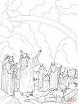 Noah Coloring Covenant Rainbow Pages God Ark Printable Drawing Gods Getdrawings sketch template