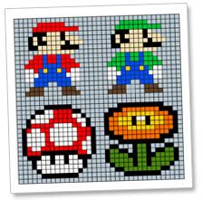 super mario pixel art grid pixel art grid gallery