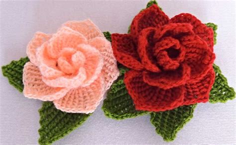 printable crochet rose pattern printable templates