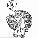 Coloring Turtle Pages Zentangle Heart Holding Choose Board sketch template