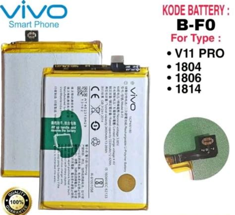 original  batre baterai original vivo   pro bf kjfg lazada